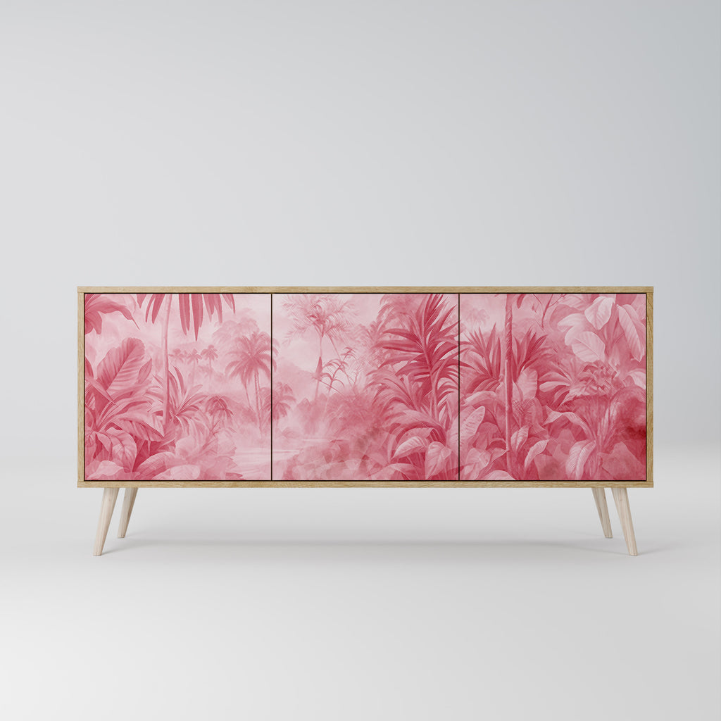 Aparador SWEET TROPICS de 3 puertas con efecto roble