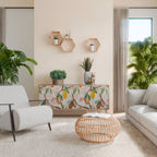 COCOA FRUITS Aparador de 3 Puertas en Efecto Roble