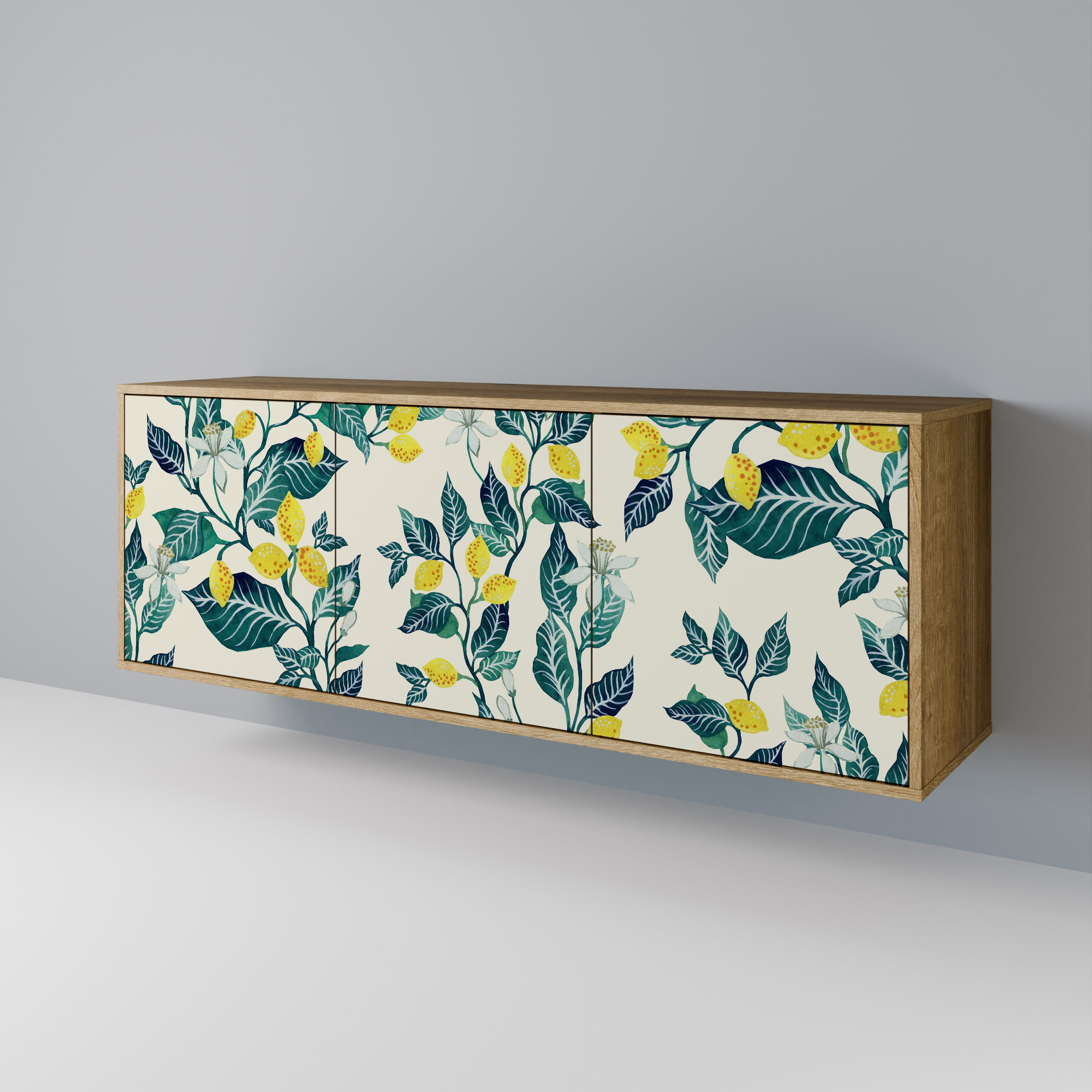 LEMON TREE 3-Door Sideboard in Oak Effect