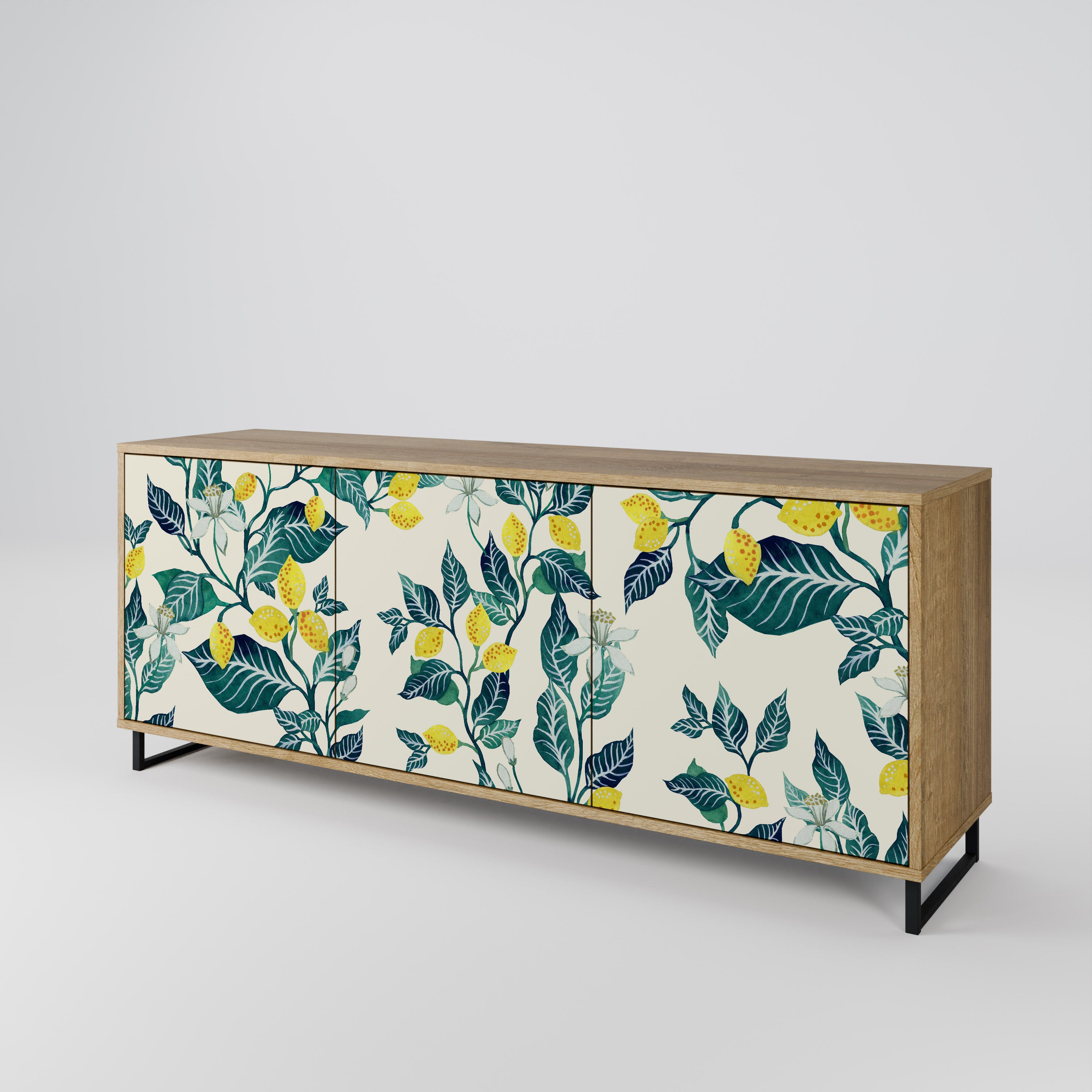 LEMON TREE 3-Door Sideboard in Oak Effect