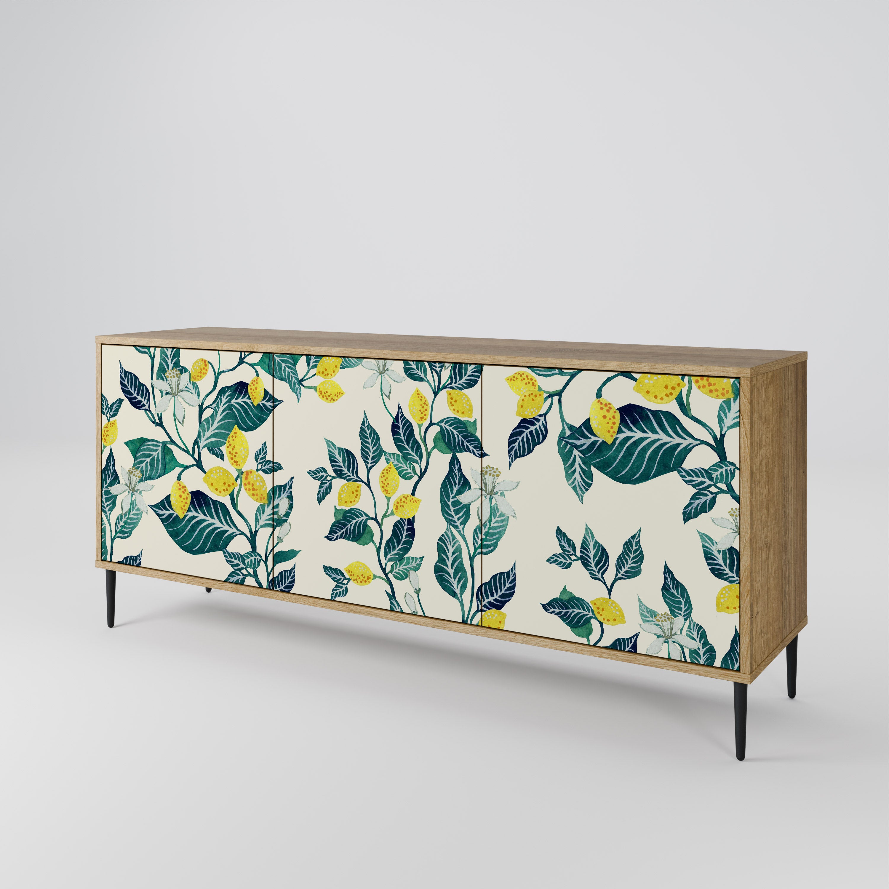 LEMON TREE 3-Door Sideboard in Oak Effect