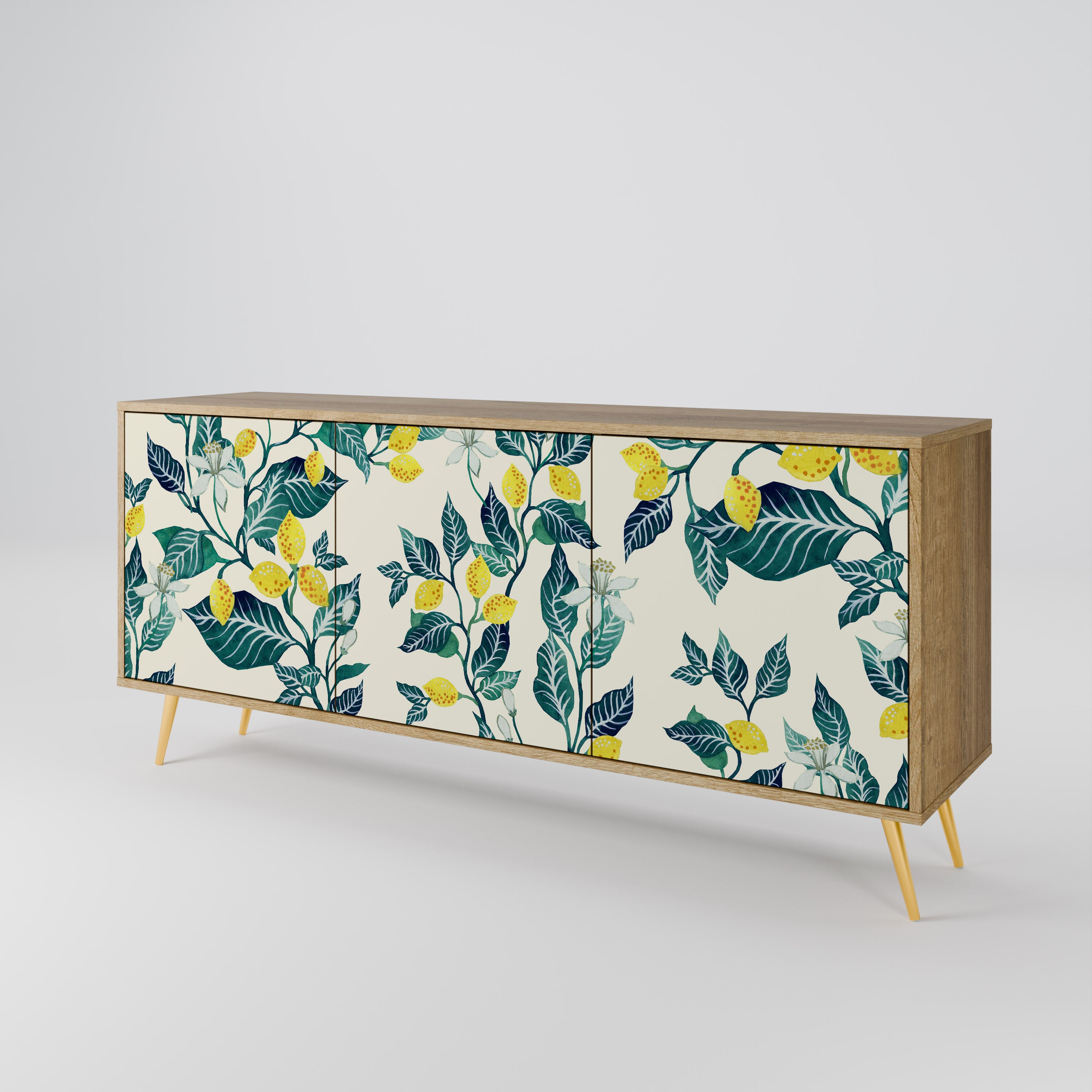 LEMON TREE 3-Door Sideboard in Oak Effect