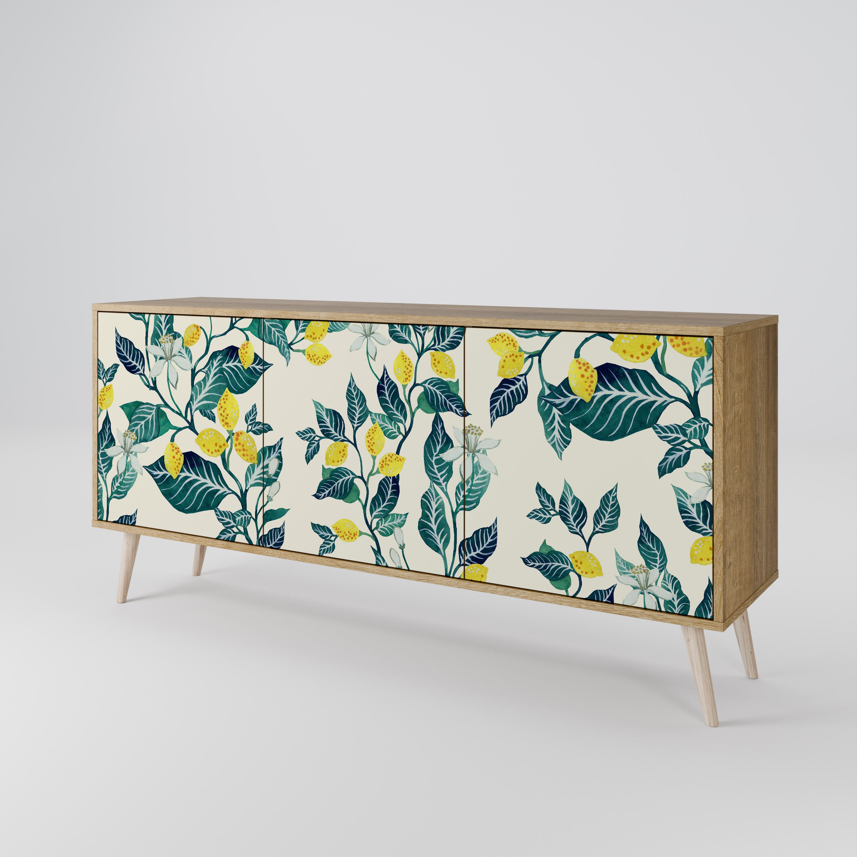 LEMON TREE 3-Door Sideboard in Oak Effect