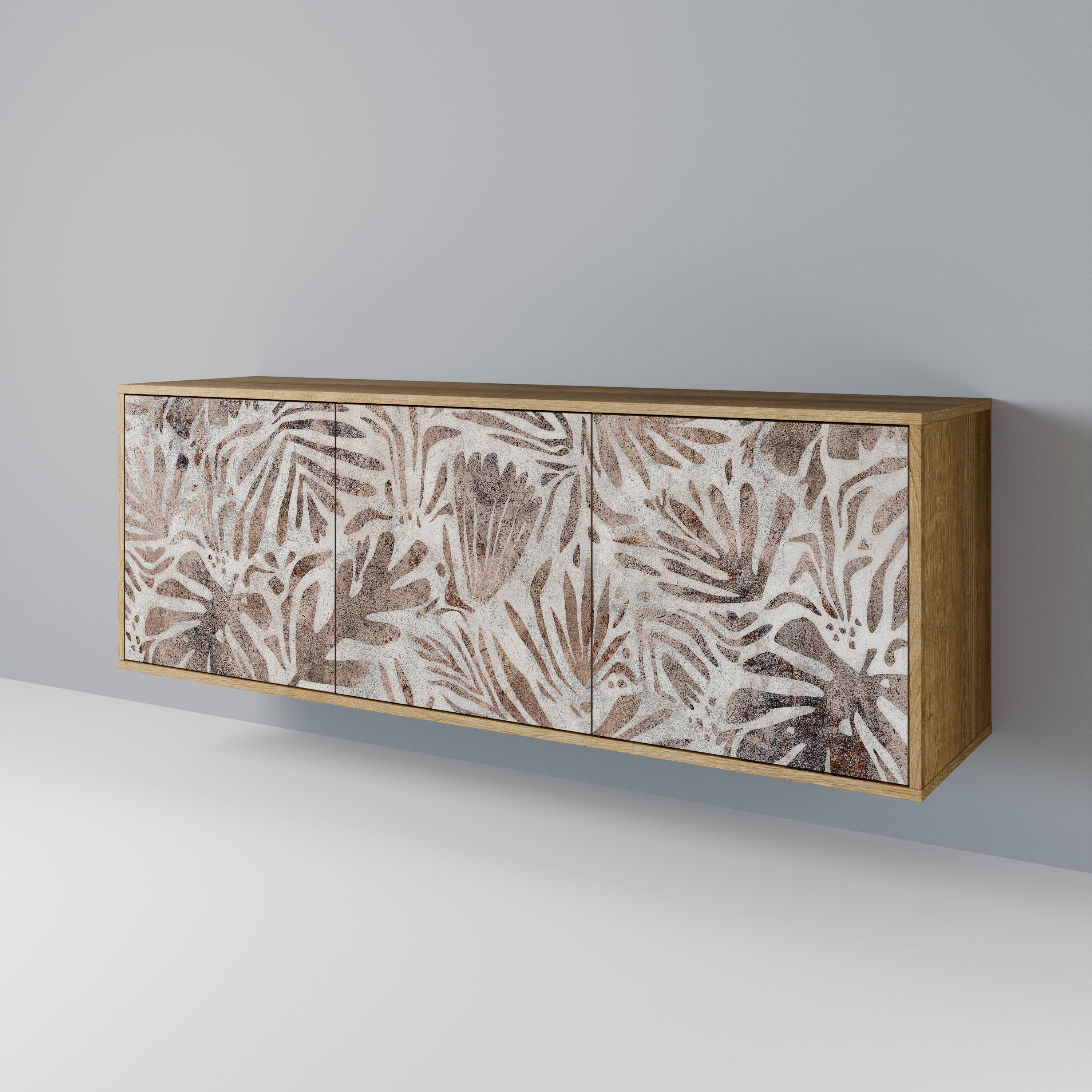 PASSING TIME 3-Door Sideboard in Oak Effect