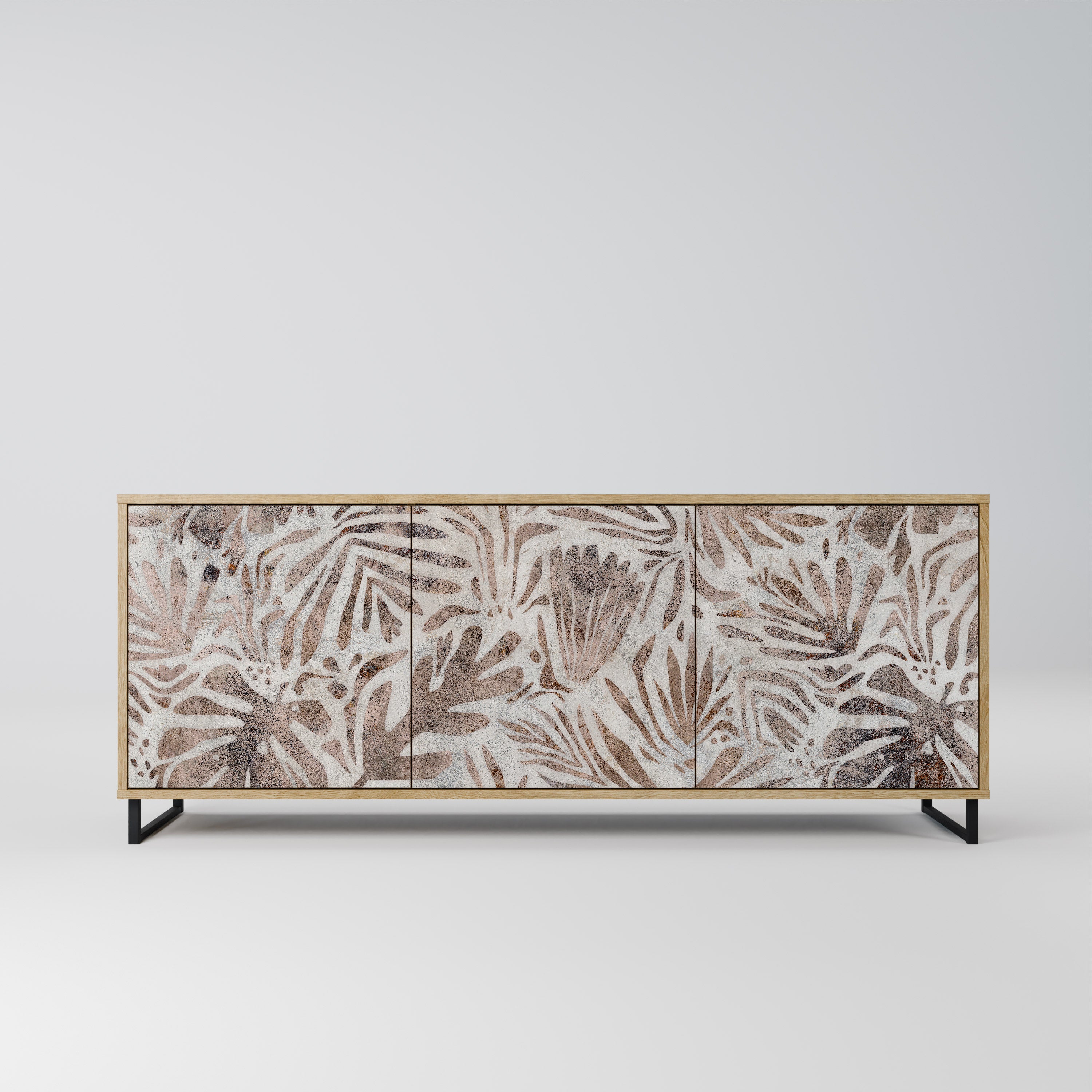 PASSING TIME 3-Door Sideboard in Oak Effect