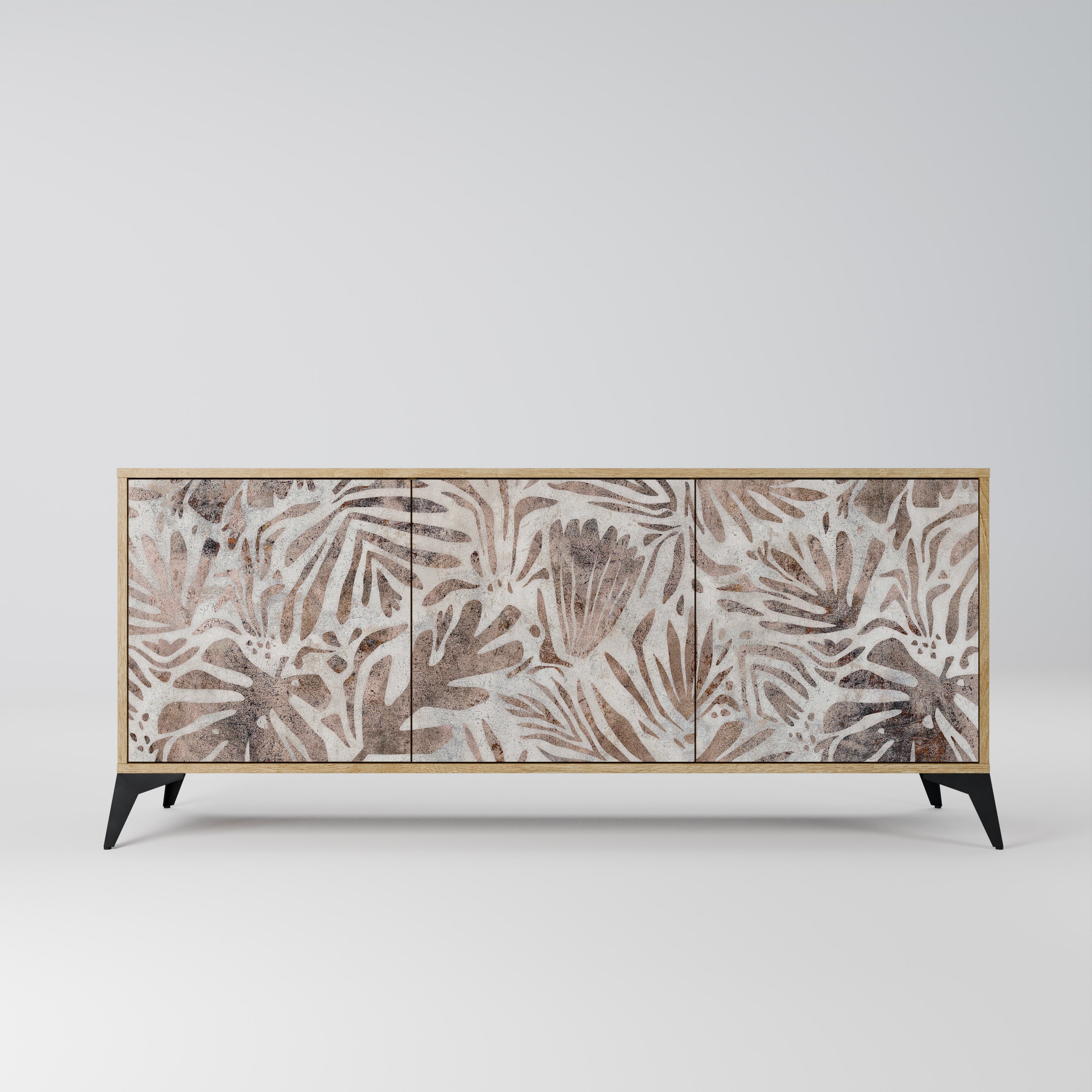 PASSING TIME 3-Door Sideboard in Oak Effect