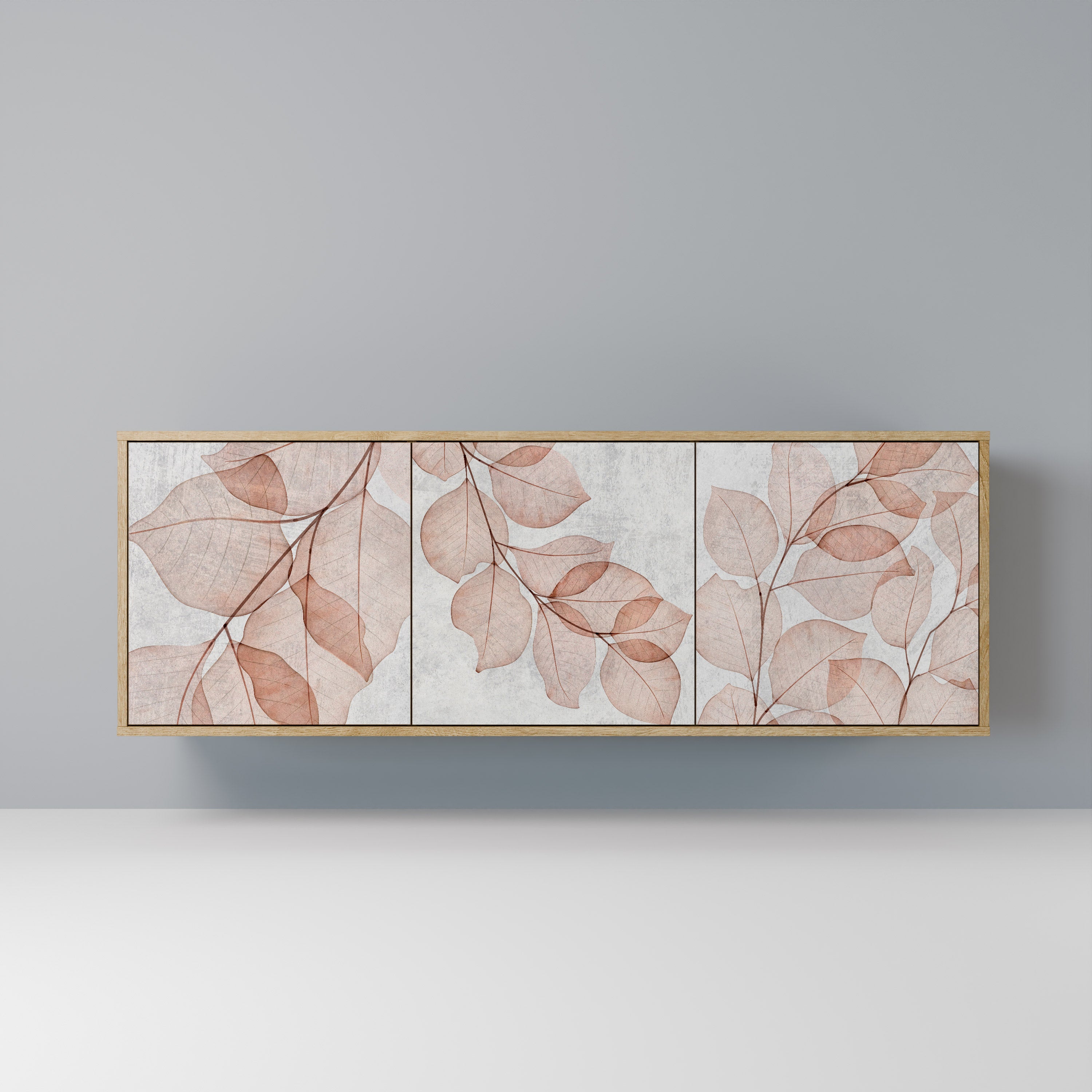AUTUMN FRAGILITY 3-Door Sideboard in Oak Effect