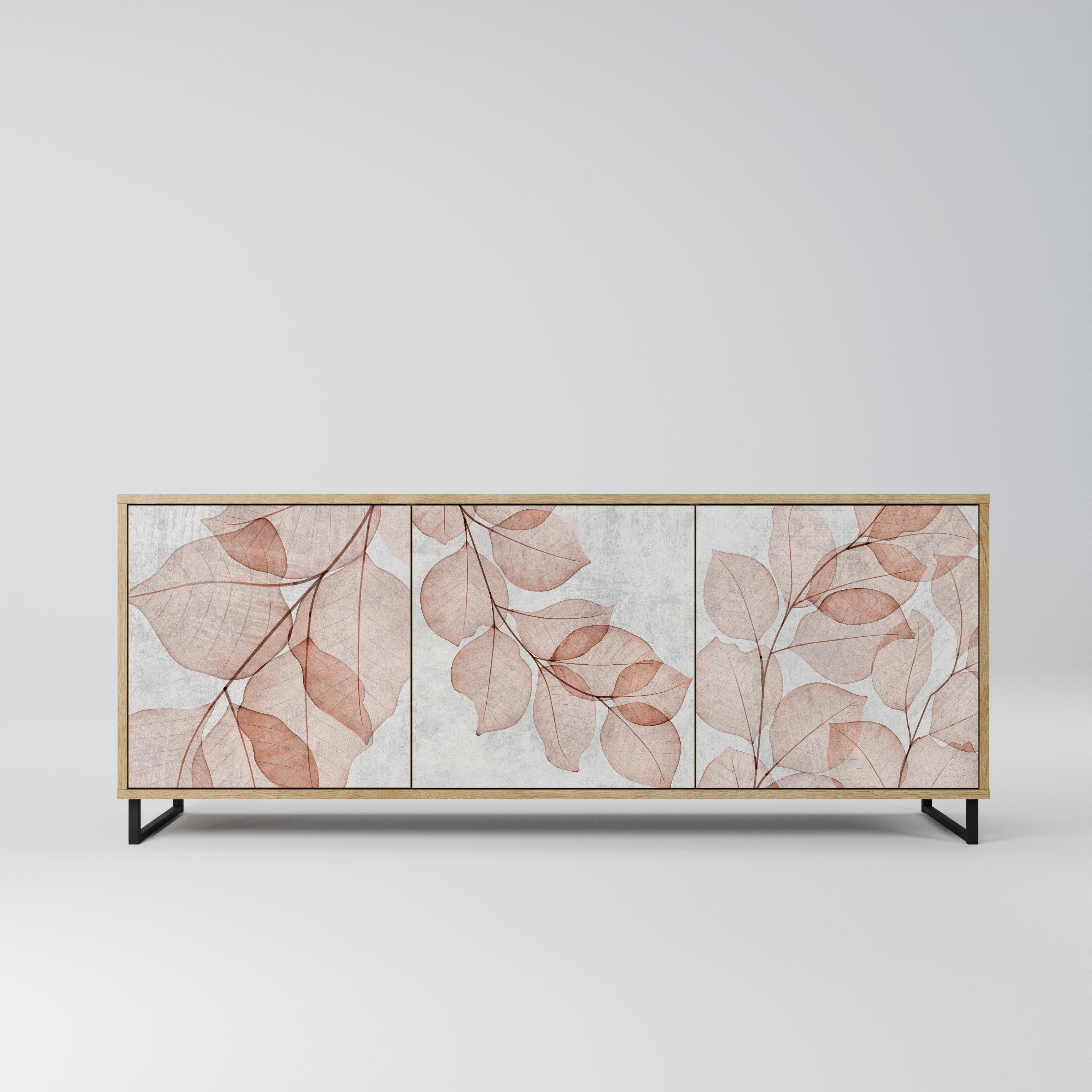 AUTUMN FRAGILITY 3-Door Sideboard in Oak Effect