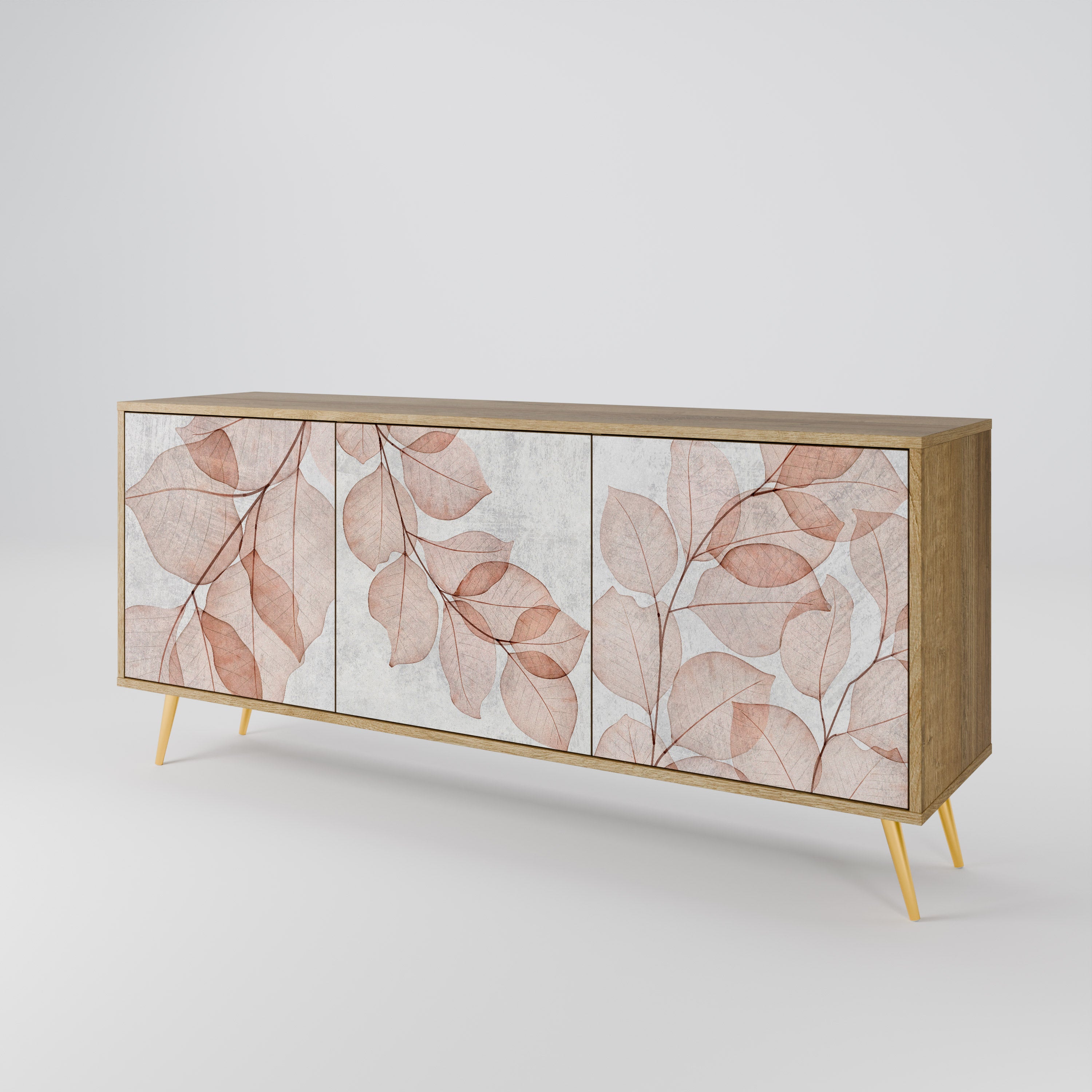 AUTUMN FRAGILITY 3-Door Sideboard in Oak Effect