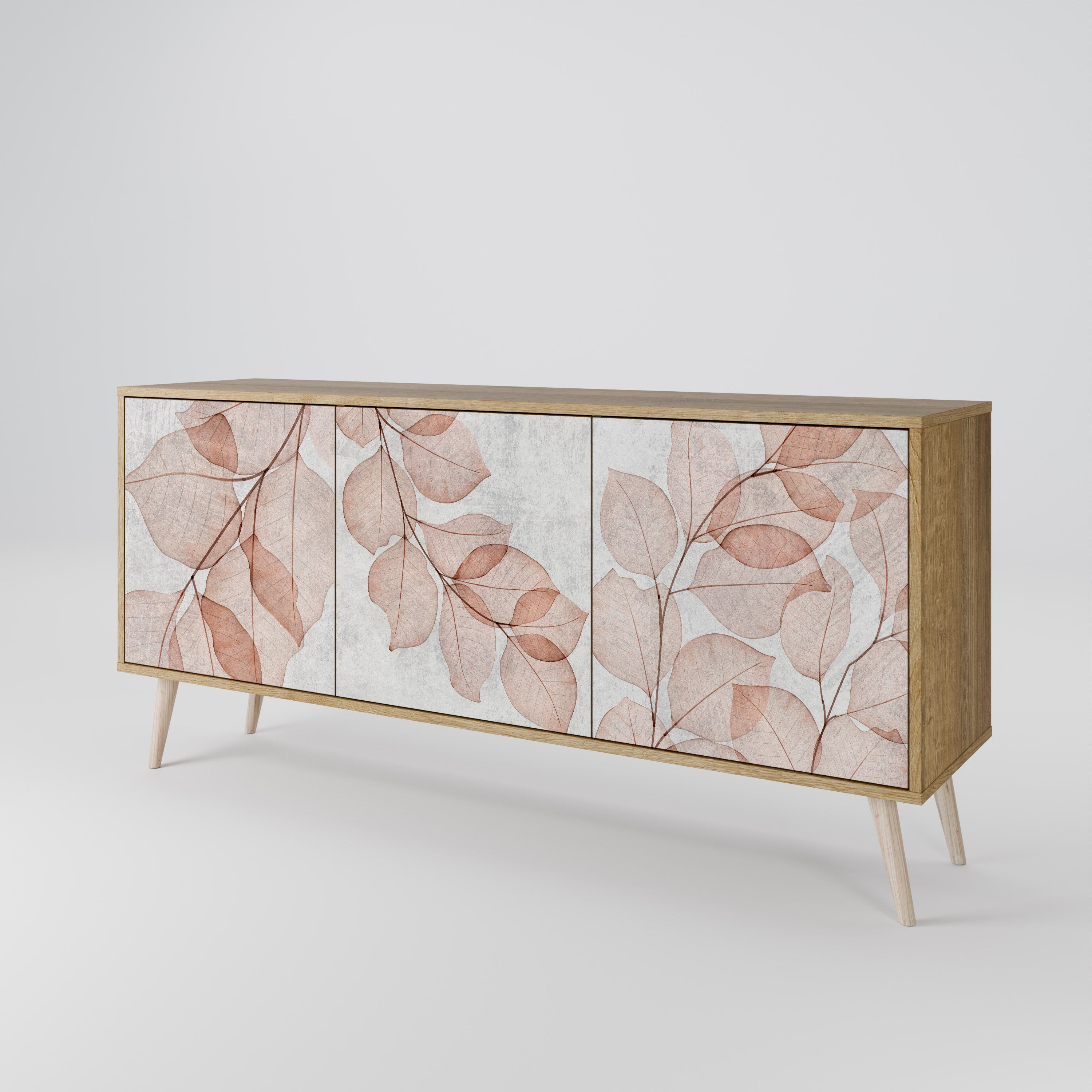 AUTUMN FRAGILITY 3-Door Sideboard in Oak Effect