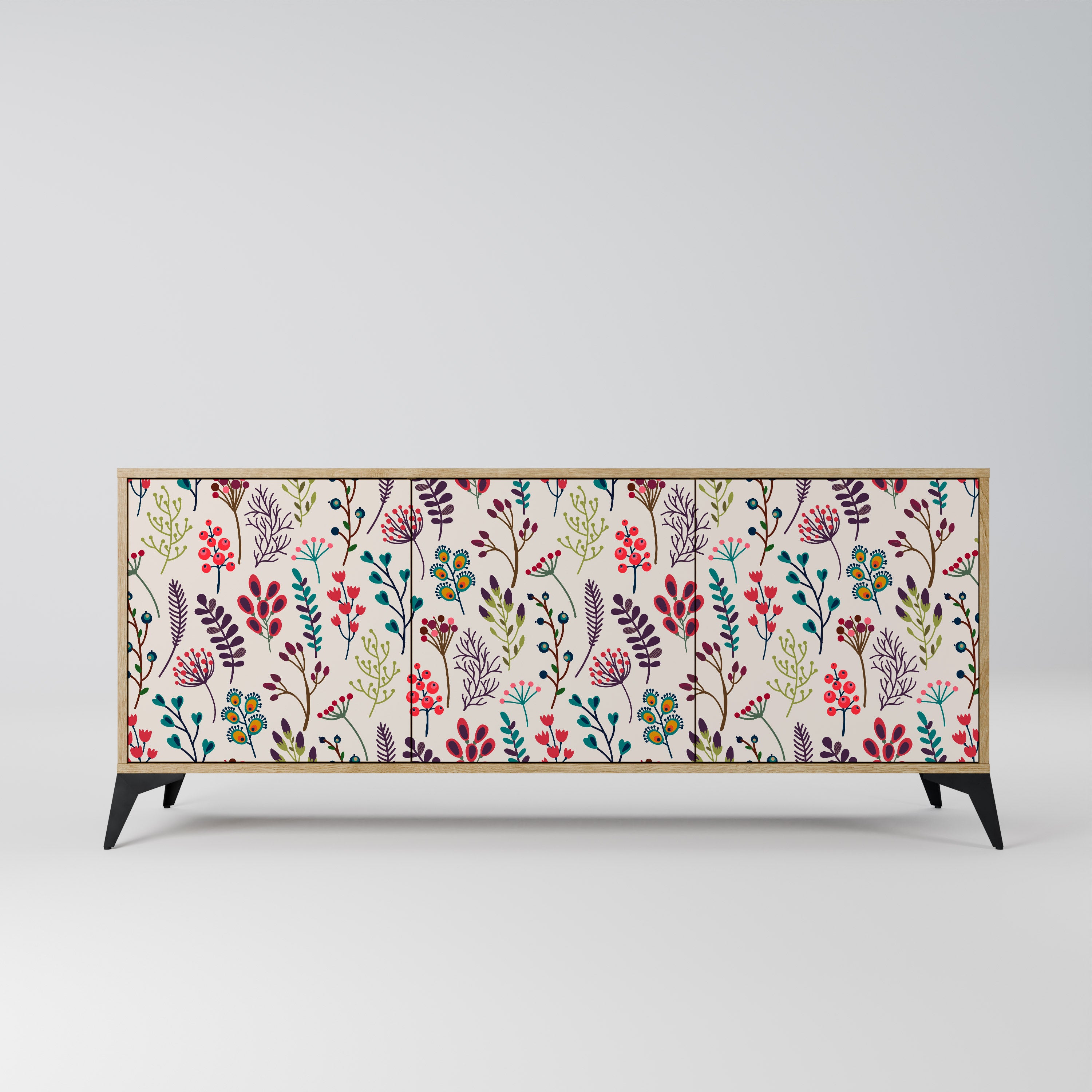 AUTUMN SUNDRIES 3-Door Sideboard in Oak Effect