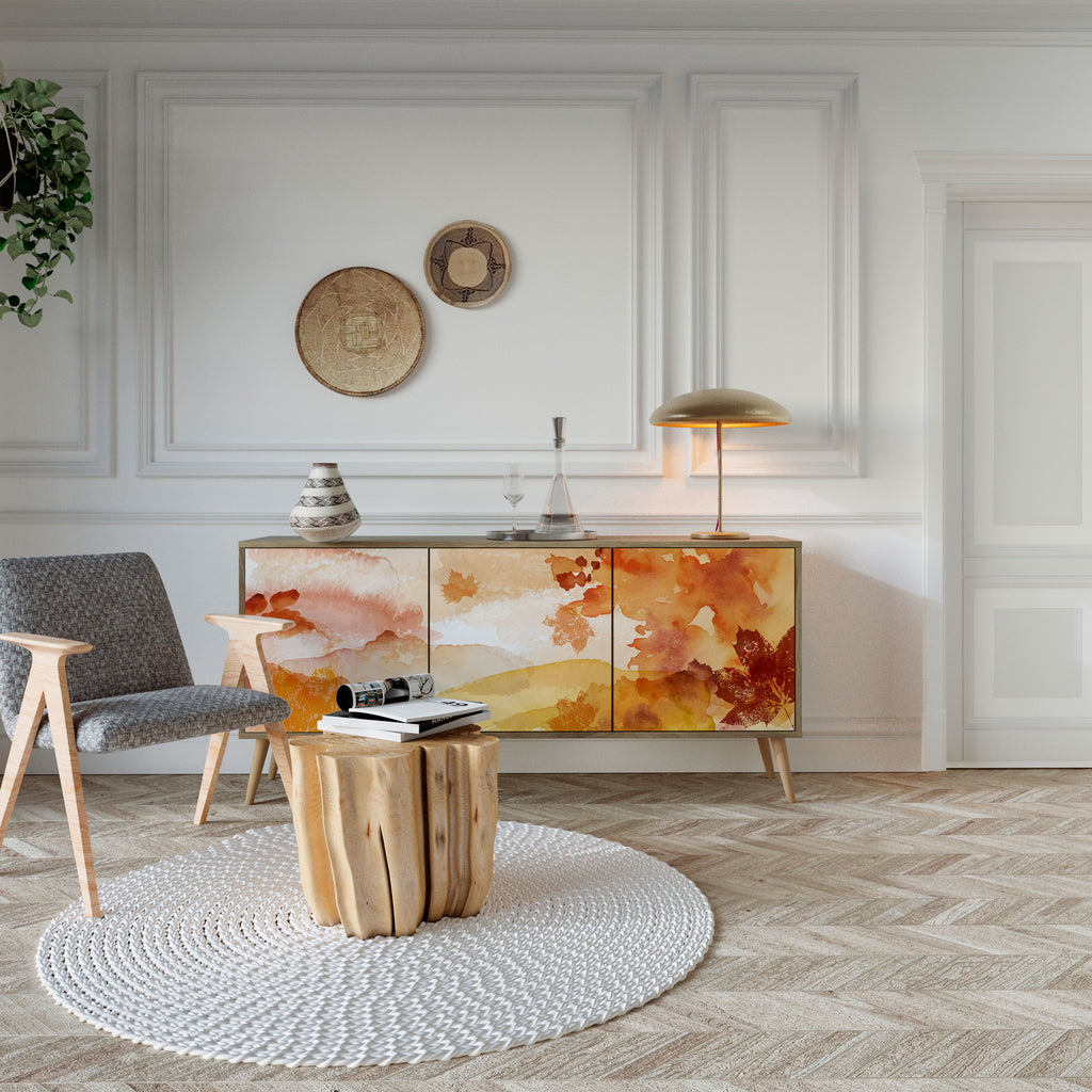TRACES OF AUTUMN 3-Door Sideboard in Oak Effect