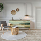 MORNING BY THE LAKE Aparador de 3 Puertas en Efecto Roble