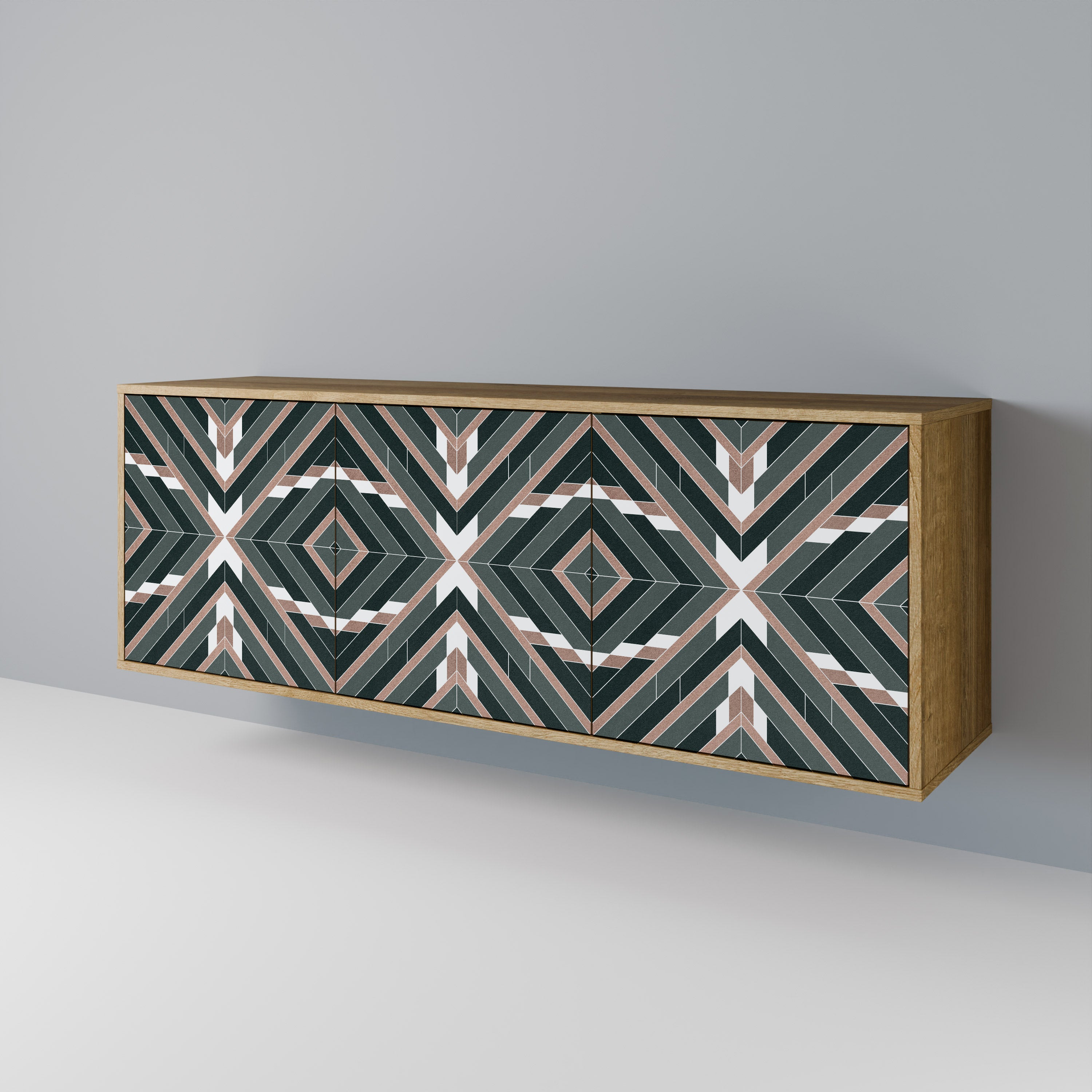 DIMENSION DELIGHTS 3-Door Sideboard in Oak Effect