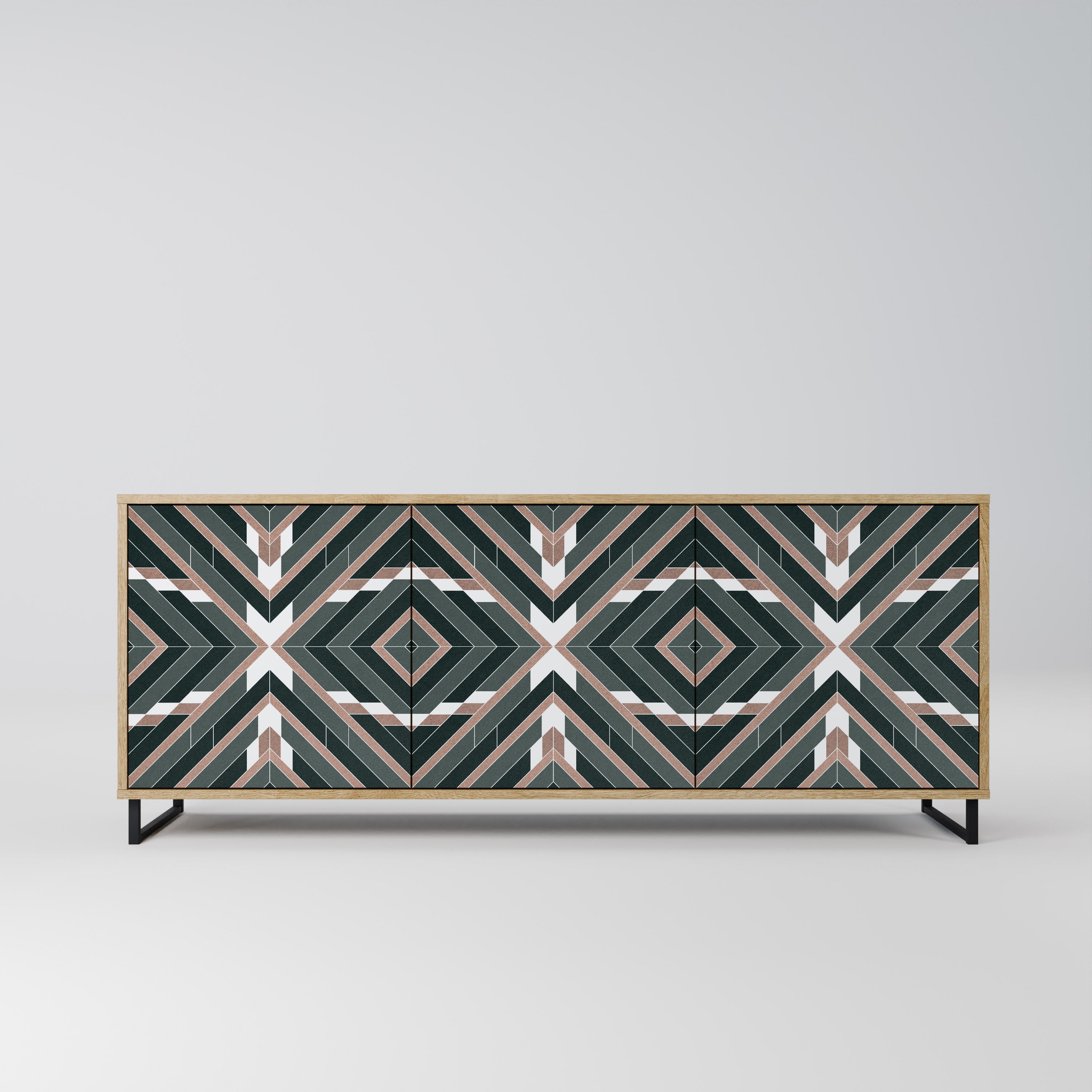 DIMENSION DELIGHTS 3-Door Sideboard in Oak Effect