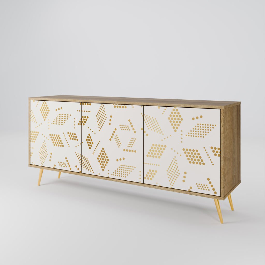 SPOTTED DAZE 3-Door Sideboard in Oak Effect