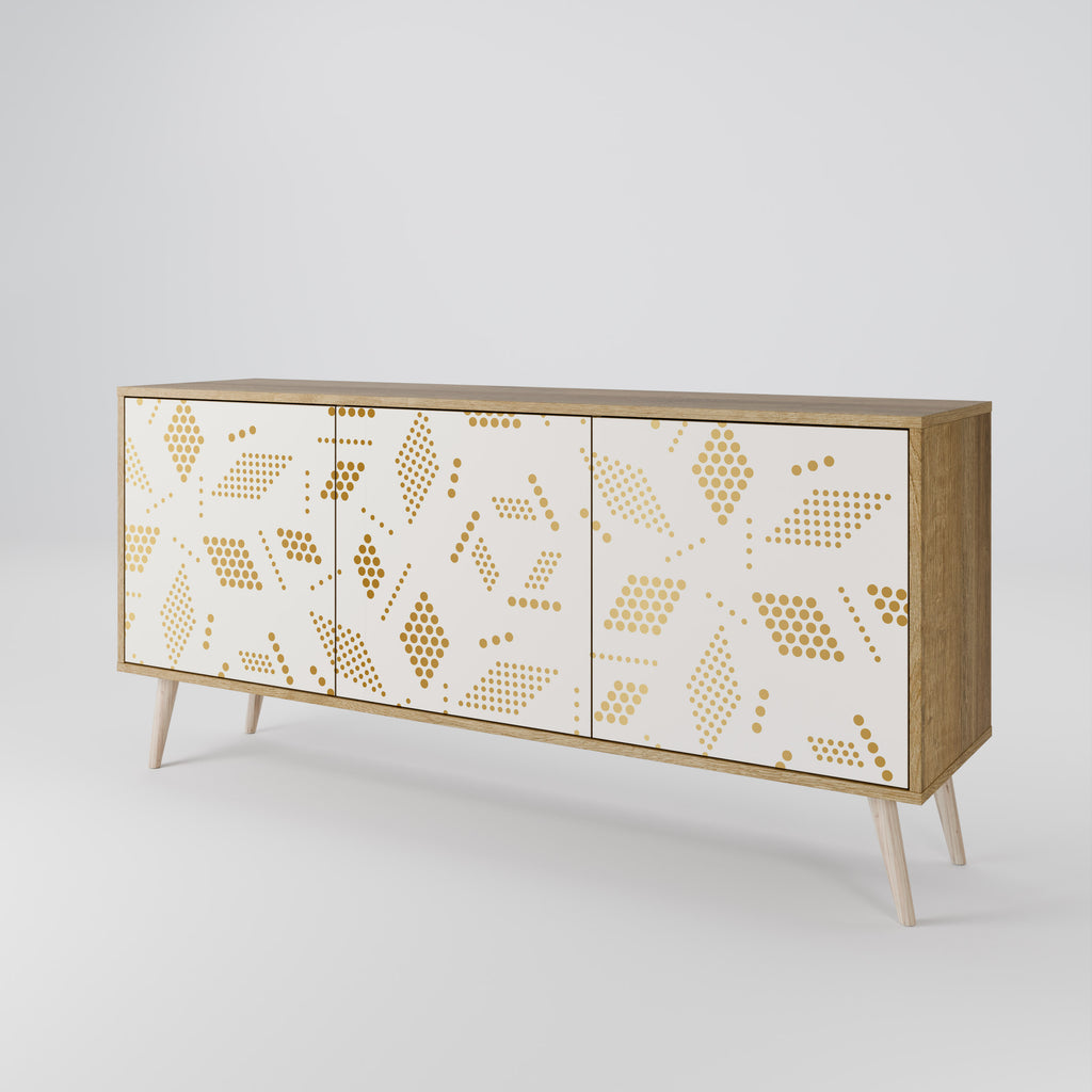 SPOTTED DAZE 3-Door Sideboard in Oak Effect