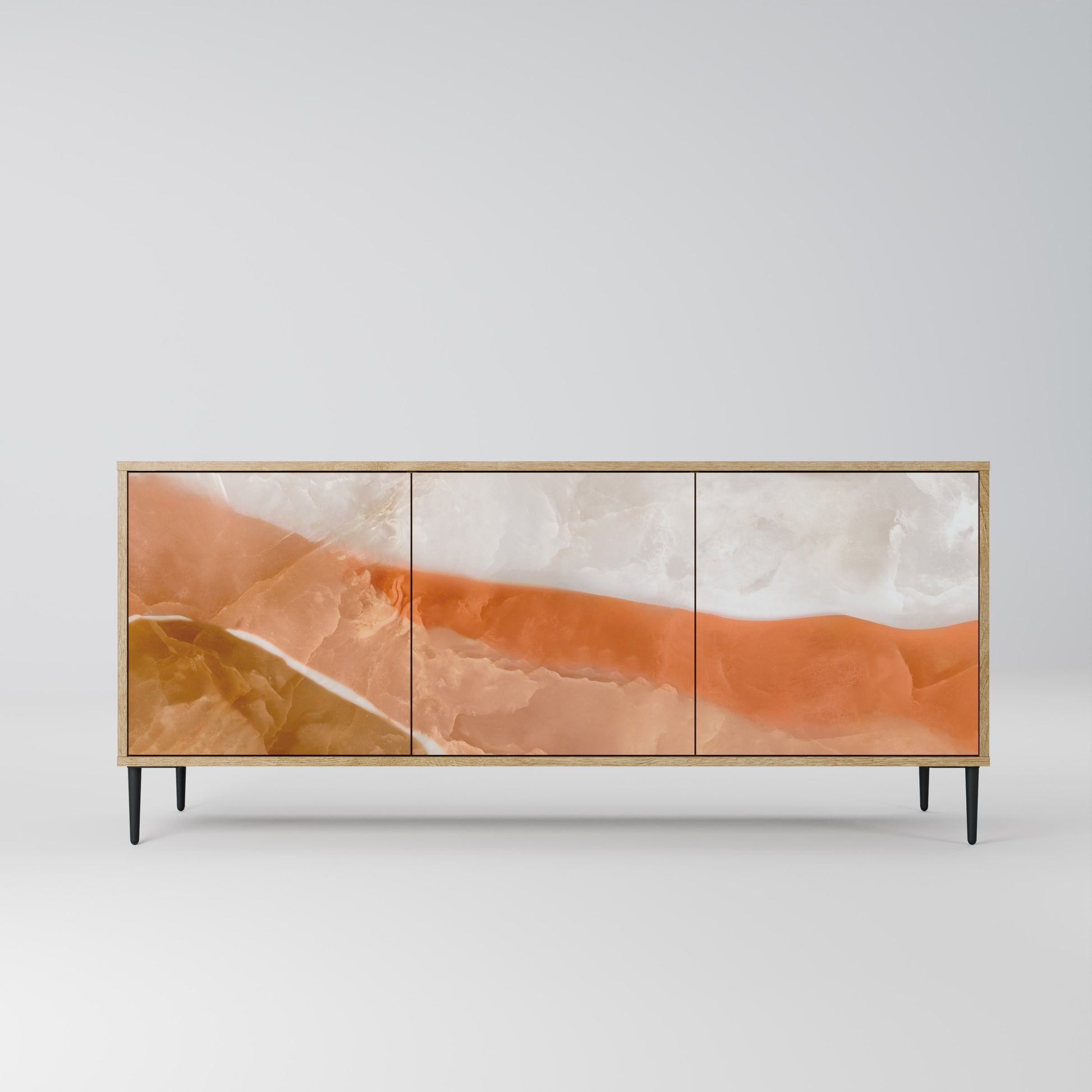 SANDHILLS SPLENDOUR 3-Door Sideboard in Oak Effect