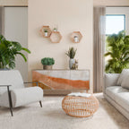 Aparador de 3 puertas Sandhills Splendour con efecto roble