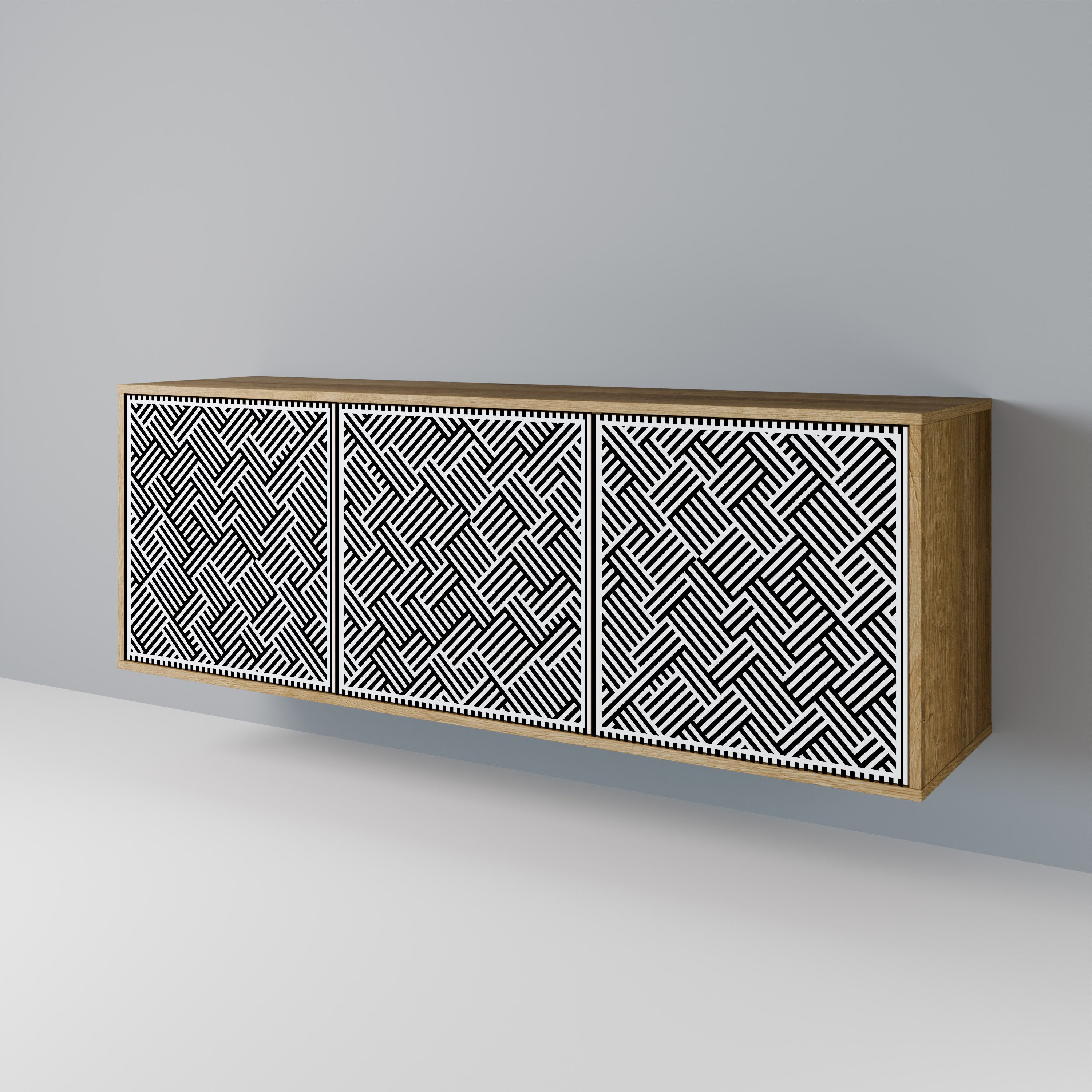 TEMPORARY SEQUENCE 3-Door Sideboard in Oak Effect
