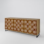 BROWN EYES 3-Door Sideboard in Oak Effect