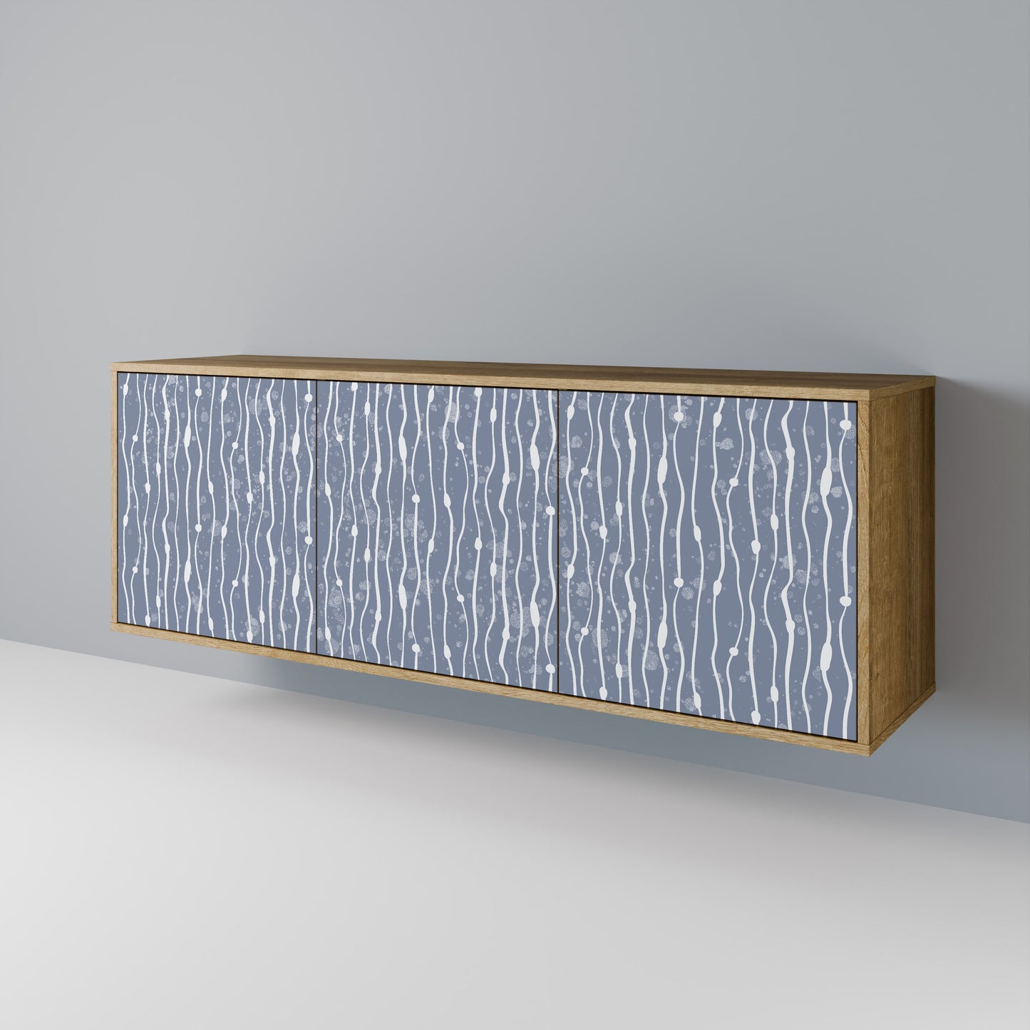 GRAPHITE RAIN Aparador de 3 Puertas