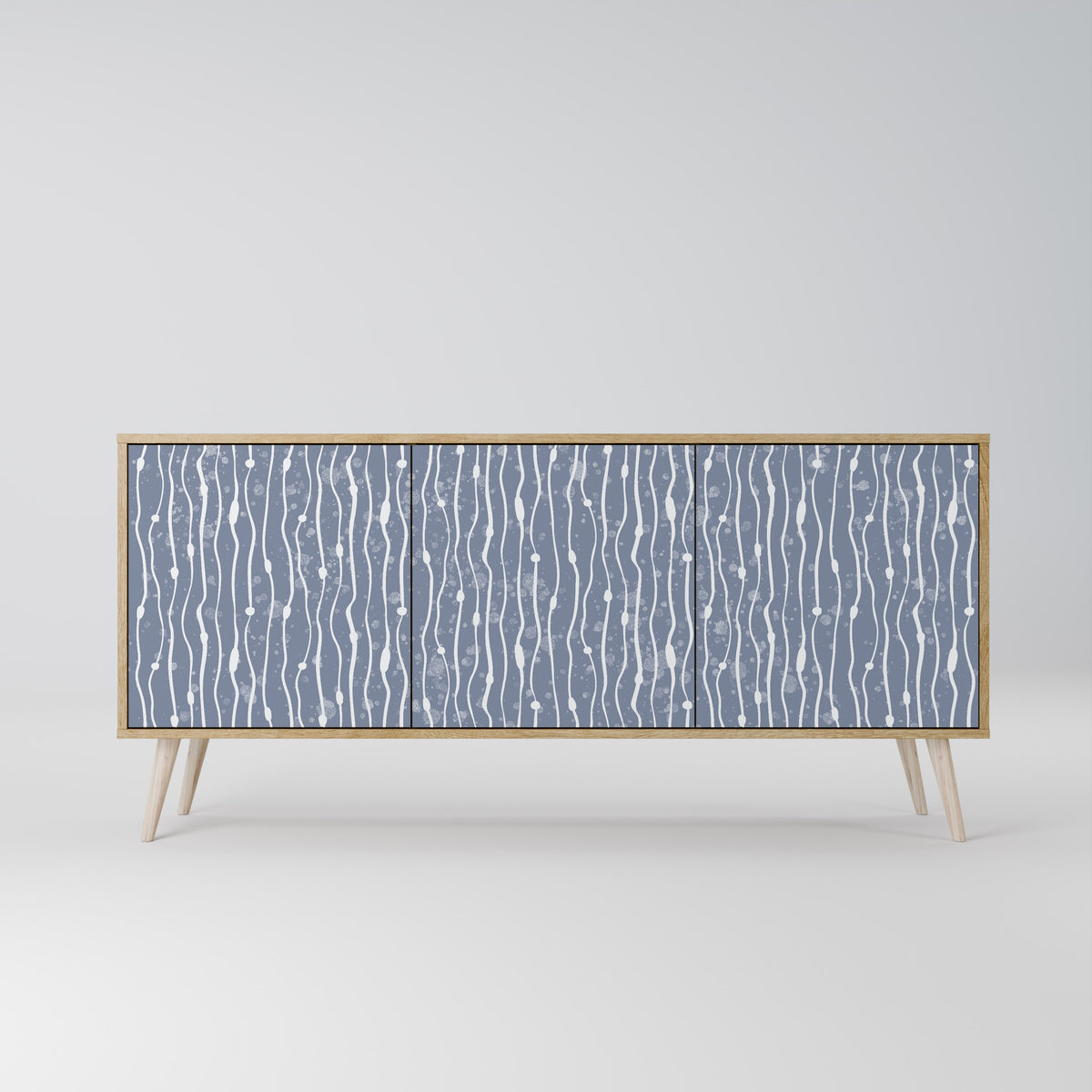 GRAPHITE RAIN Aparador de 3 Puertas