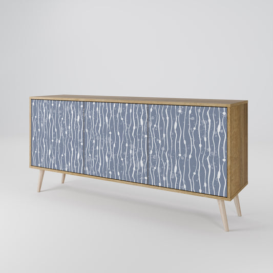 GRAPHITE RAIN Aparador de 3 Puertas