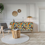 TESSELATE TREASURES Aparador de 3 Puertas