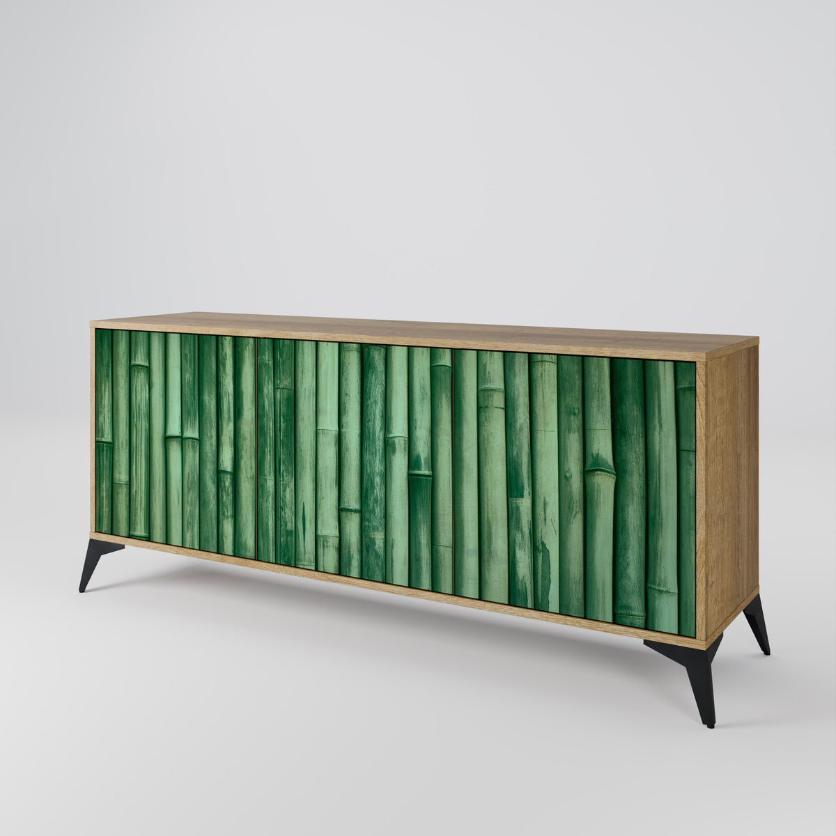 NATURAL GREEN 3-Door Sideboard