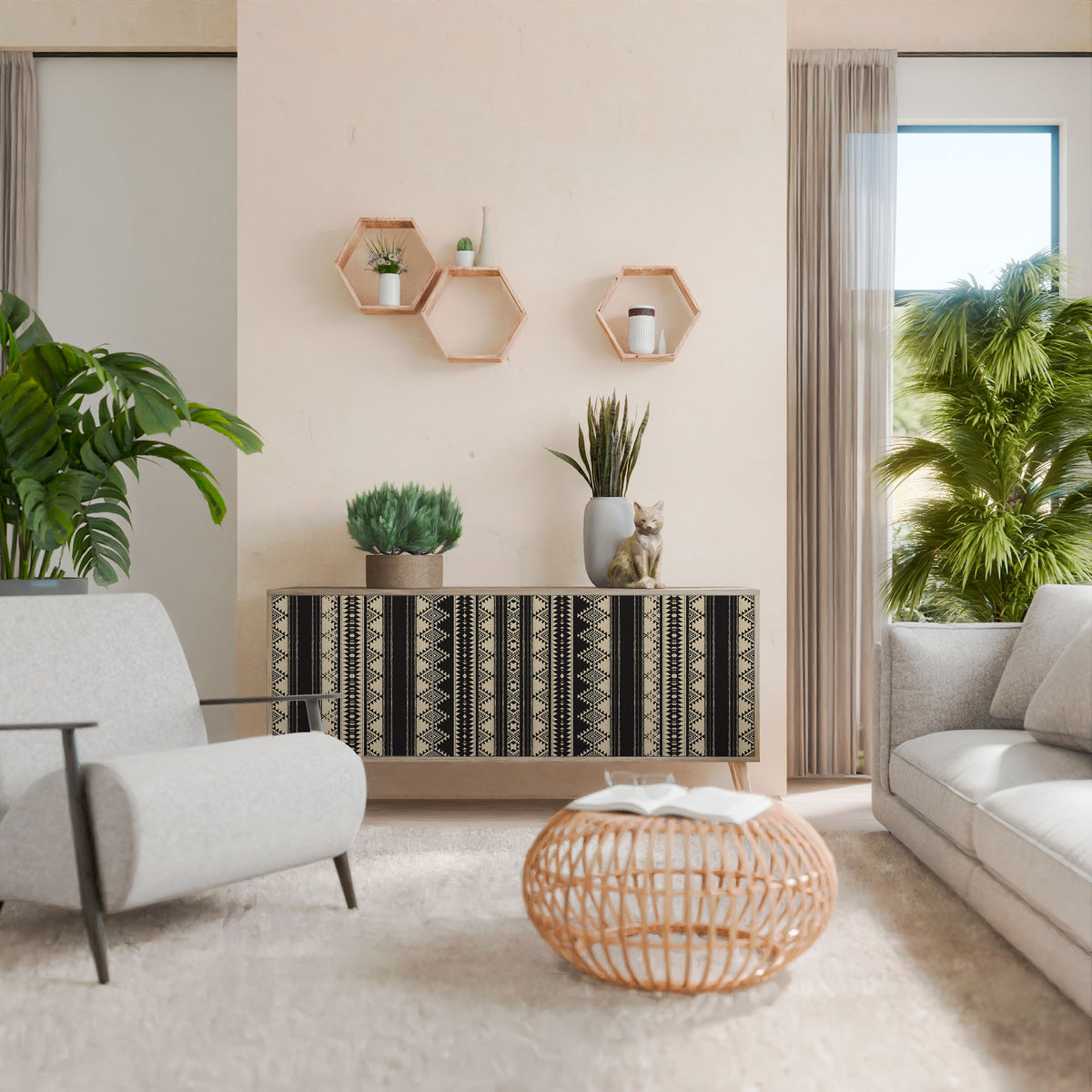 AZTEC 3-Door Sideboard