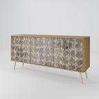SLIGHTLY BLURRED 3-Door Sideboard in Oak Effect