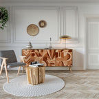 PRISM MOSAIC Aparador de 3 Puertas en Efecto Roble