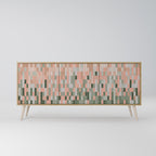 BUILDING THE FUTURE Aparador de 3 Puertas en Efecto Roble