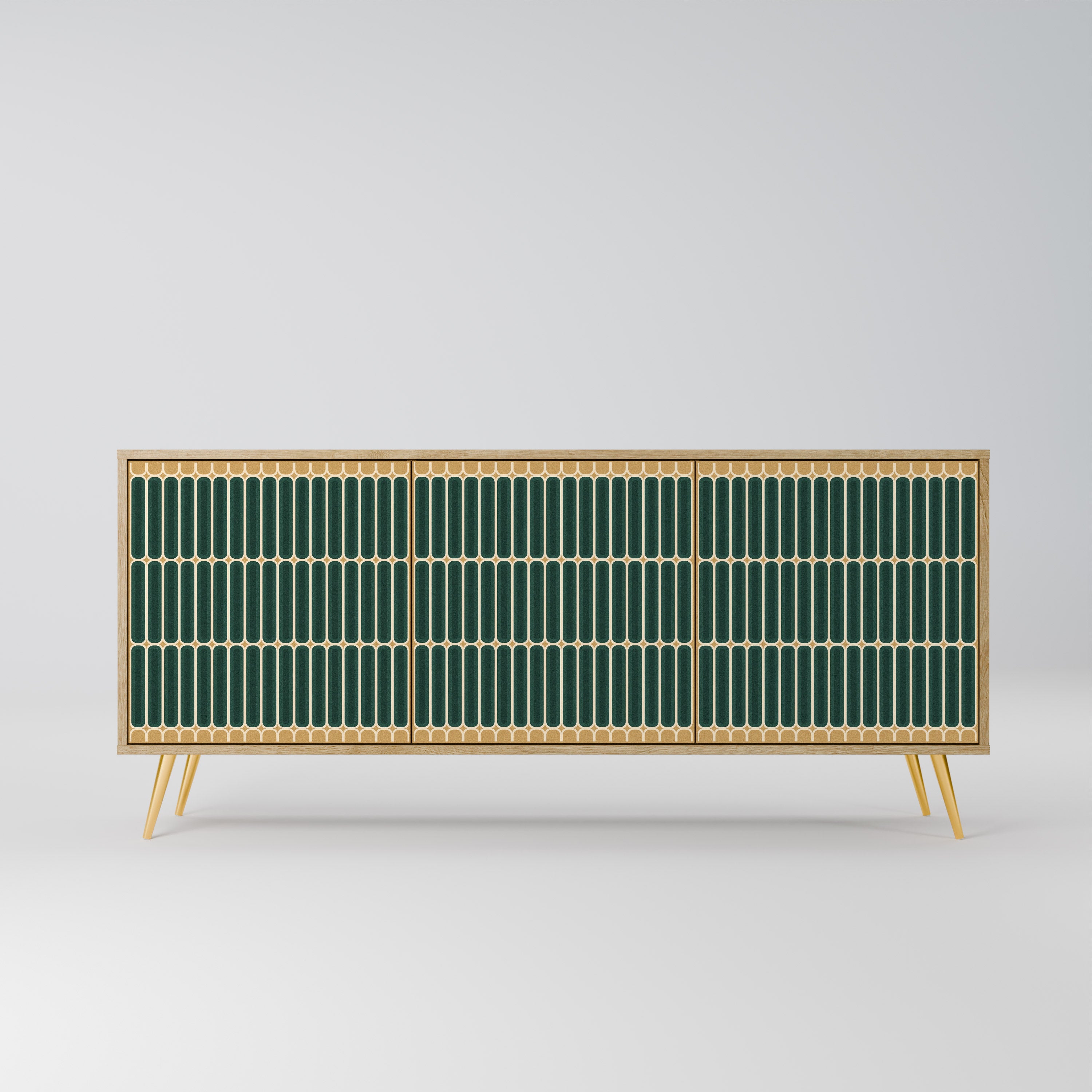 ILUSION GATE 3-Door Sideboard in Oak Effect