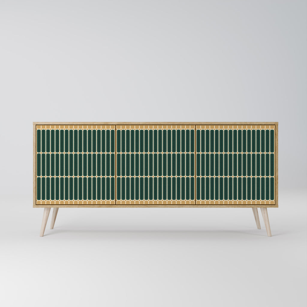 Aparador ILUSION GATE de 3 puertas efecto roble