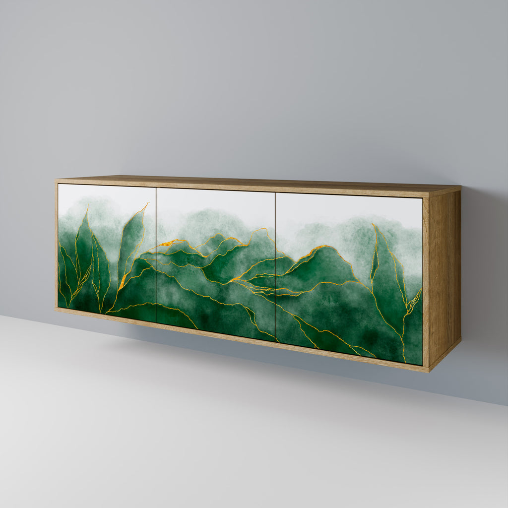 EXPENSIVE NATURE 3-Door Sideboard in Oak Effect