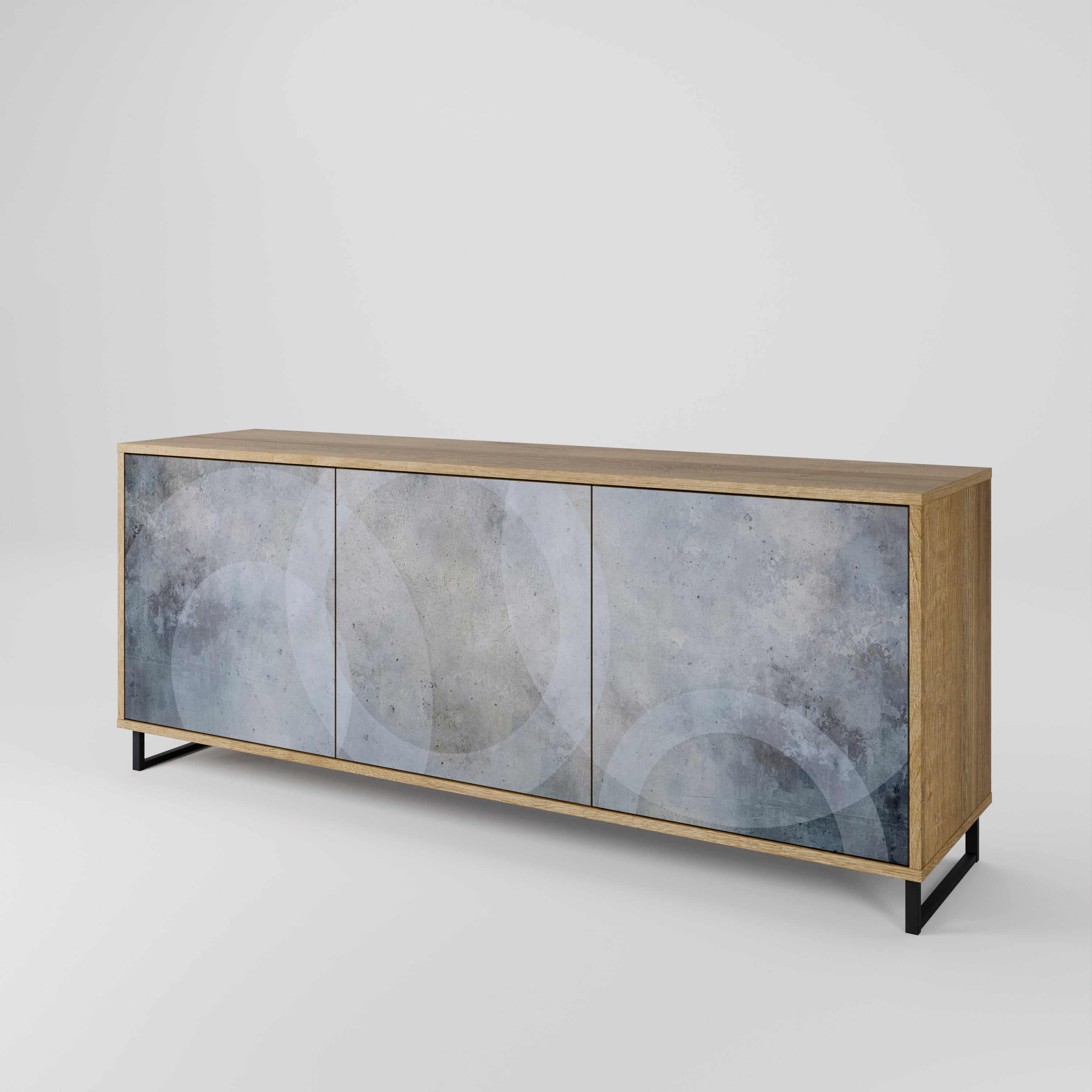 MUTED ARC 3-Door Sideboard