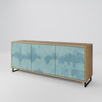SKY WASH 3-Door Sideboard in Oak Effect