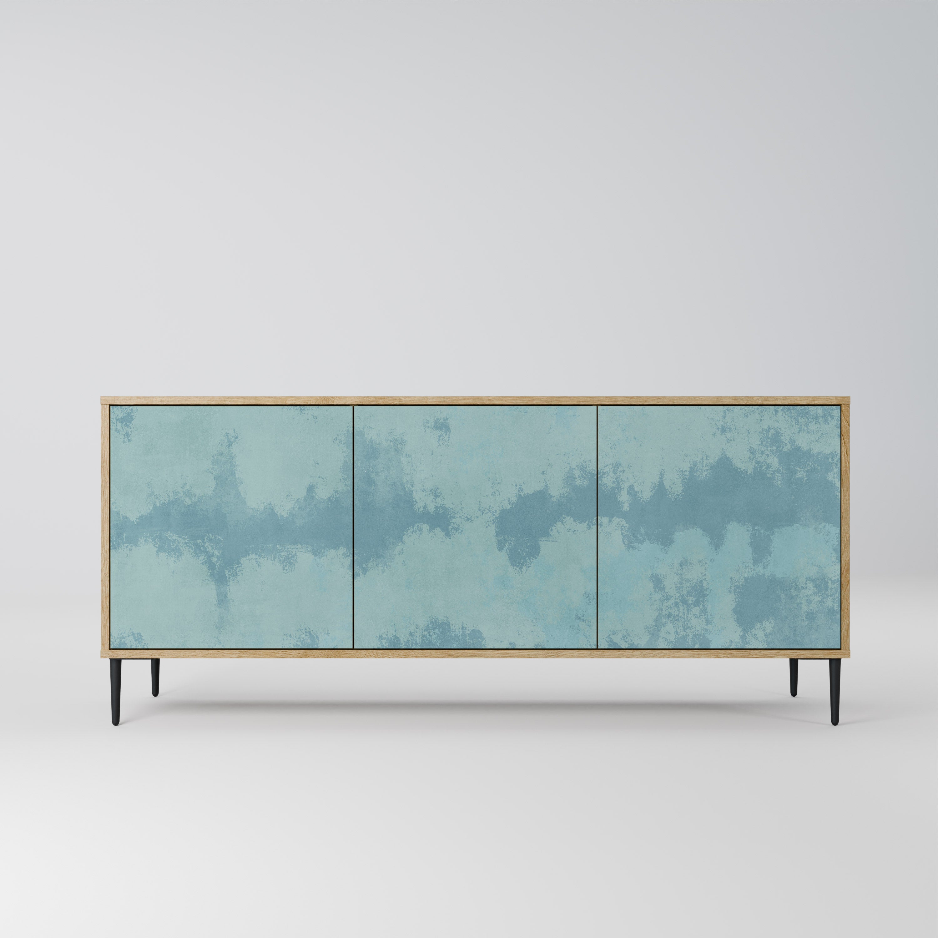 SKY WASH 3-Door Sideboard in Oak Effect