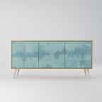 SKY WASH 3-Door Sideboard in Oak Effect