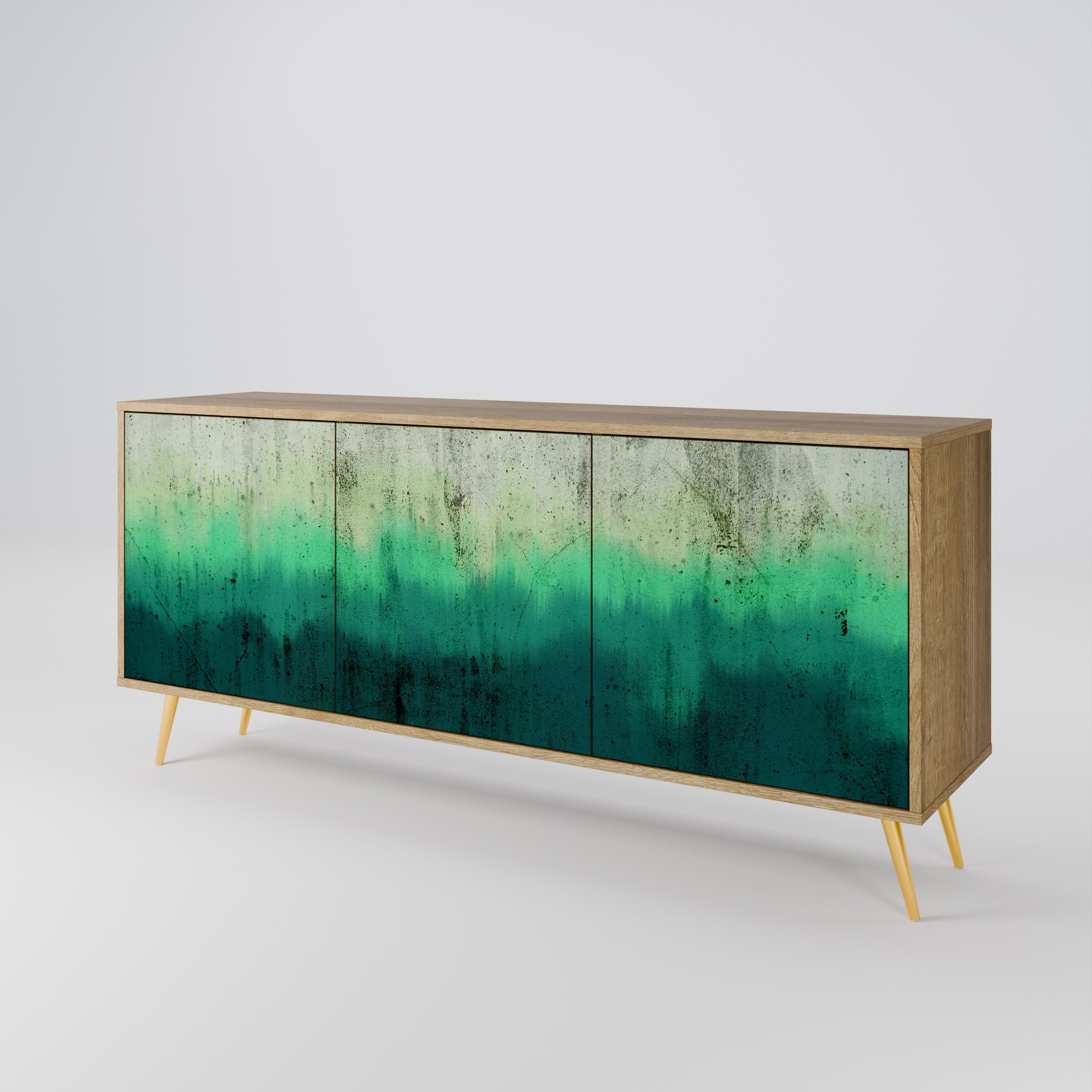 NORTHERN LIGHTS 3-Door Sideboard in Oak Effect