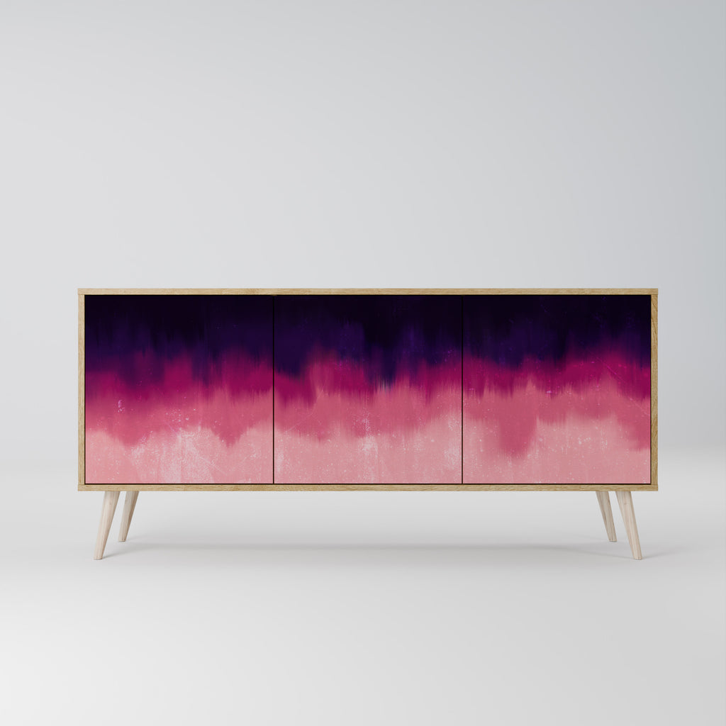 AURORA BOREALIS 3-Door Sideboard in Oak Effect