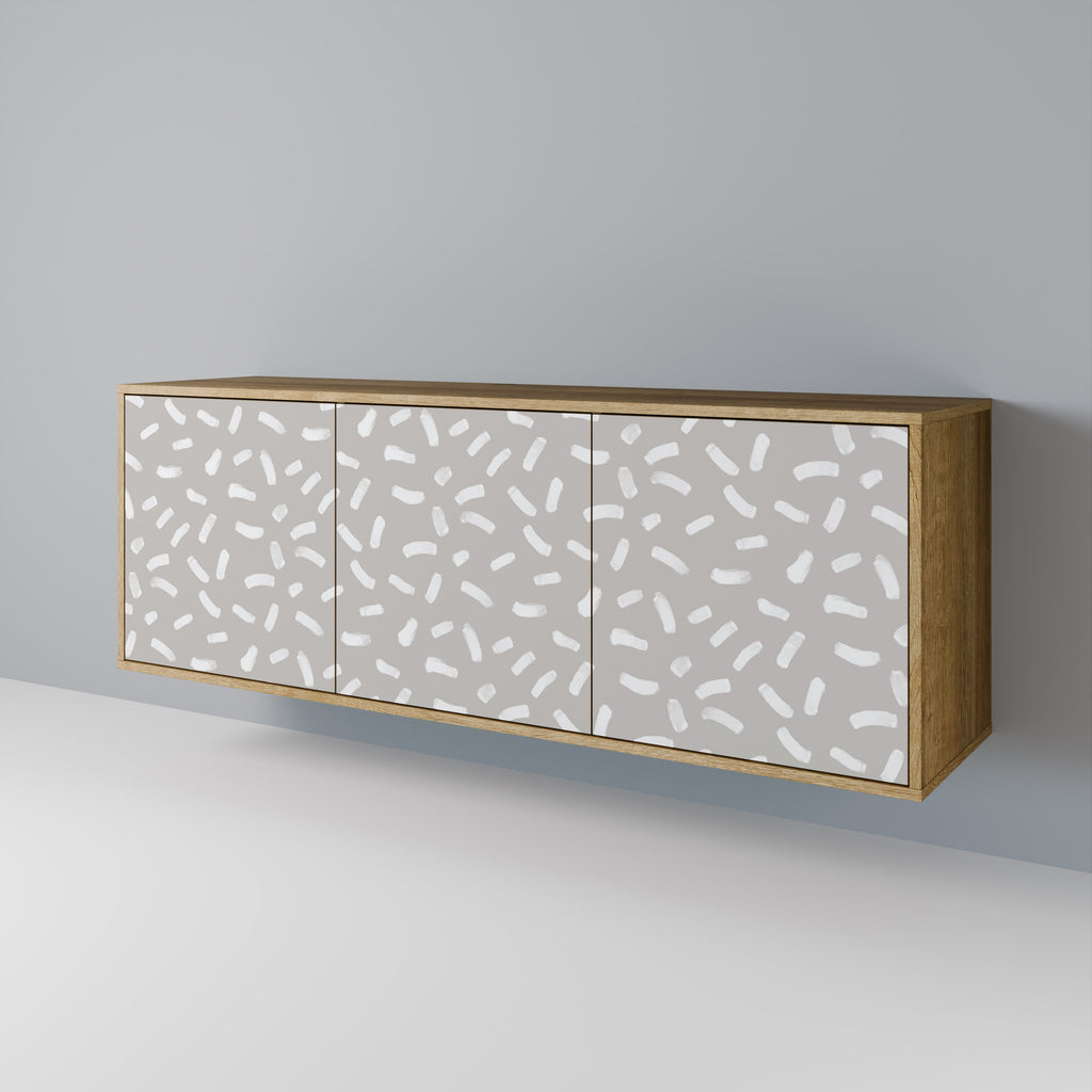 PASSING SECONDS 3-Door Sideboard in Oak Effect