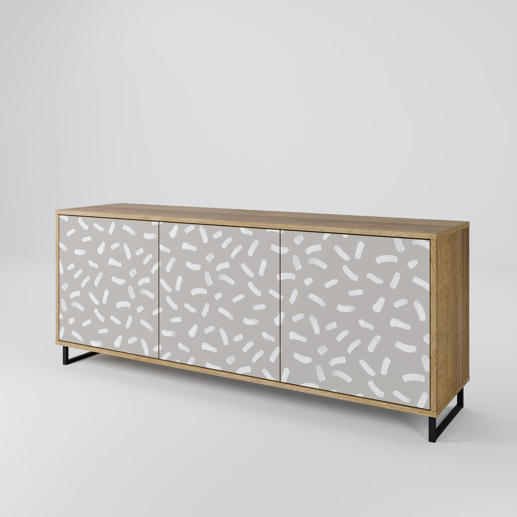 PASSING SECONDS 3-Door Sideboard in Oak Effect