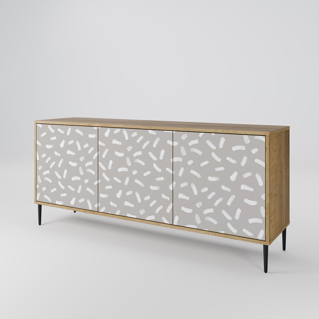 PASSING SECONDS 3-Door Sideboard in Oak Effect