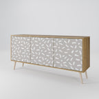 PASSING SECONDS Aparador de 3 Puertas en Efecto Roble