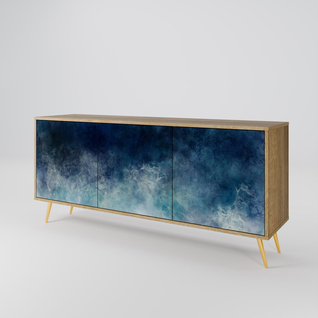 CELESTIAL FALL 3-Door Sideboard in Oak Effect