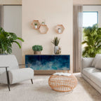 CELESTIAL FALL Aparador de 3 Puertas en Efecto Roble