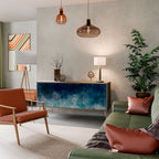 CELESTIAL FALL Aparador de 3 Puertas en Efecto Roble